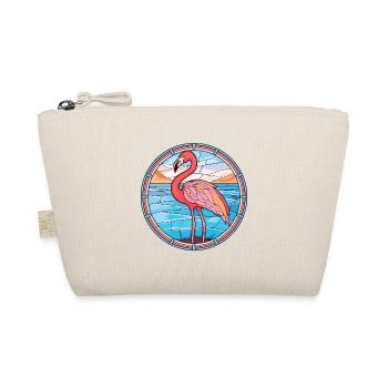 Flamingo Buntes Aquarell Tier Illustration - Bio-Täschchen - Natur - Vorne