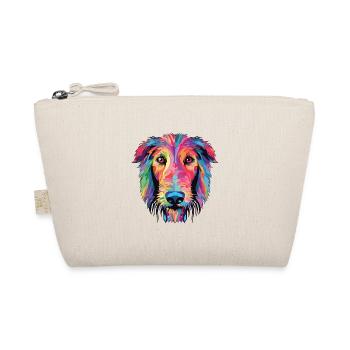 Scottish Deerhound Hunderasse buntes Aquarell - Bio-Täschchen - Natur - Vorne