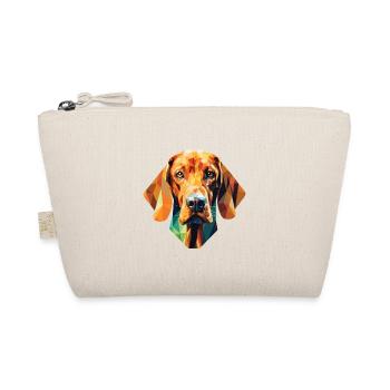 Redbone Coonhound Hunderasse buntes Aquarell - Bio-Täschchen - Natur - Vorne