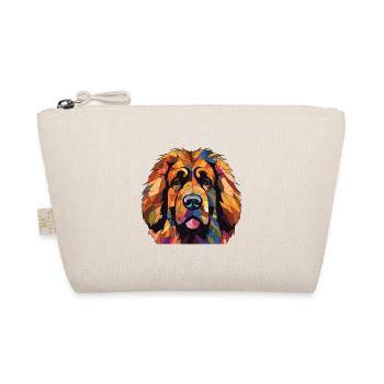 Leonberger Riesen Sennenhund Rasse Aquarell - Bio-Täschchen - Natur - Vorne