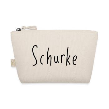Schurke - Handschrift Statement schwarz - Bio-Täschchen - Natur - Vorne