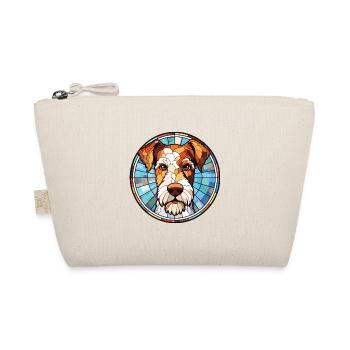 Draht Foxterrier Hunderasse Aquarell Illustration - Bio-Täschchen - Natur - Vorne