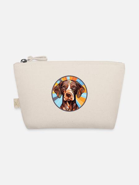 Deutscher Schäferhund Rasse Aquarell Illustration - Bio-Täschchen - Natur