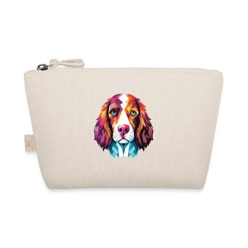 English Springer Spaniel Hunderasse Aquarell - Bio-Täschchen - Natur - Vorne