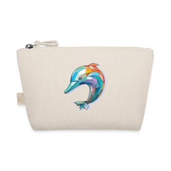 Delphin Bunte Aquarell-Tierillustration - Bio-Täschchen - Natur - Vorne