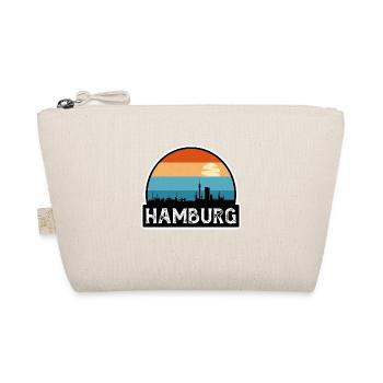 Hamburg Deutschland Flagge Skyline Reisesouvenir - Bio-Täschchen - Natur - Vorne