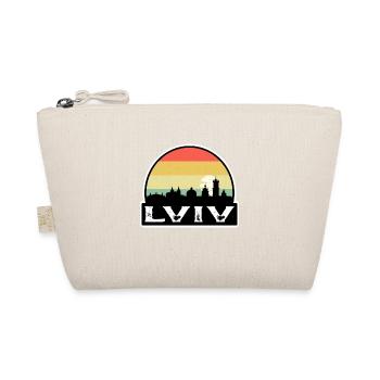 Lwiw Ukraine Flagge Skyline Reisesouvenir - Bio-Täschchen - Natur - Vorne