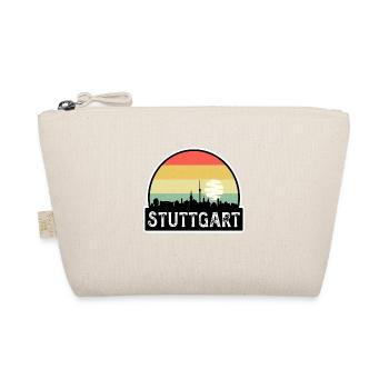Stuttgart Deutschland Flagge Skyline Reisesouvenir - Bio-Täschchen - Natur - Vorne
