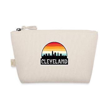 Cleveland Ohio USA Flagge Skyline Reise Souvenir - Bio-Täschchen - Natur - Vorne