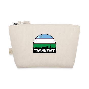Taschkent Usbekistan Flagge Skyline Silhouette Reisen - Bio-Täschchen - Natur - Vorne
