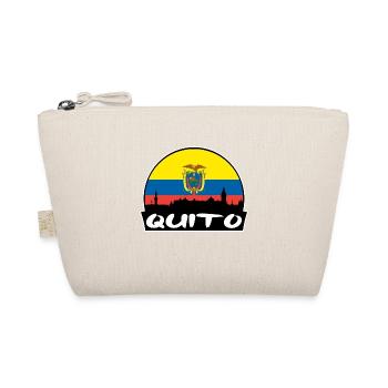 Quito Equador Flagge Skyline Silhouette Travel - Bio-Täschchen - Natur - Vorne