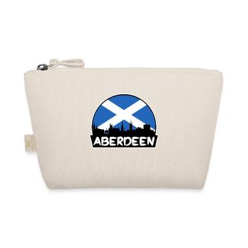 Aberdeen Schottland Flagge Skyline Silhouette Reisen - Bio-Täschchen - Natur - Vorne