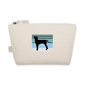 Hannover Windhund Hundeliebhaber Silhouette Vintage Sonnenuntergang - Bio-Täschchen - Natur - Vorne