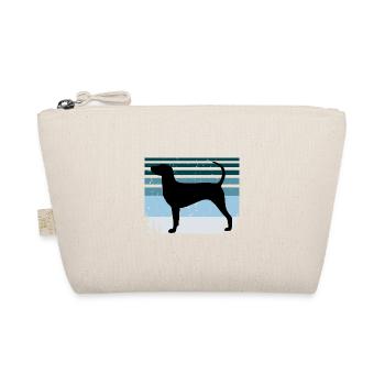 Dunker Dog Lover Silhouette Vintage Sonnenuntergang - Bio-Täschchen - Natur - Vorne