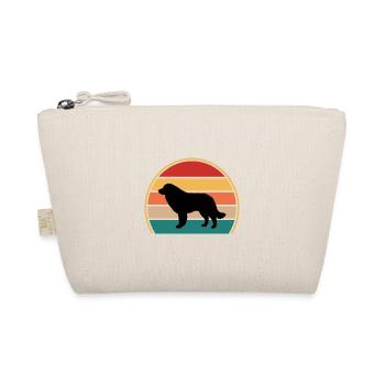 Karst Schäferhund Liebhaber Silhouette Vintage Sonnenuntergang - Bio-Täschchen - Natur - Vorne