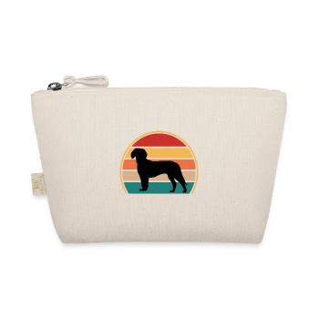 Deutsche Bracke Dog Love Silhouette Vintage Sunset - Bio-Täschchen - Natur - Vorne