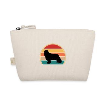 Cavalier King Charles Spaniel Hund Silhouette - Bio-Täschchen - Natur - Vorne