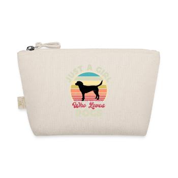 Harrier Hundeliebhaber Silhouette Vintage Sunset - Bio-Täschchen - Natur - Vorne