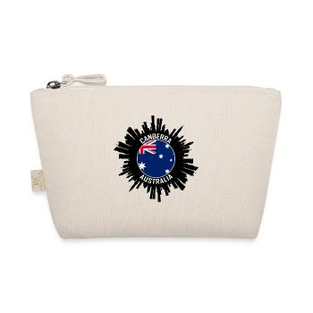 Canberra Skyline Australien Flagge Reisesouvenir - Bio-Täschchen - Natur - Vorne