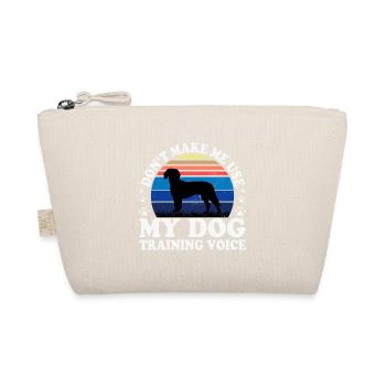 Deutsche Bracke Dog Love Silhouette Vintage Sunset - Bio-Täschchen - Natur - Vorne