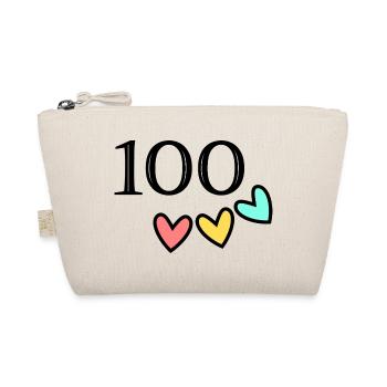 100. 100 JAHRE. 100-JÄHRIGES JUBILÄUM. 100. GEBURTSTAG - Bio-Täschchen - Natur - Vorne