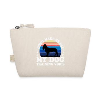 Basset Artesien Normand Hund Silhouette Retro Sun - Bio-Täschchen - Natur - Vorne