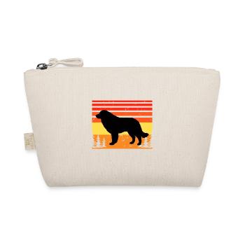 Karst Schäferhund Hund Liebhaber Silhouette Vintage Sonnenuntergang - Bio-Täschchen - Natur - Vorne