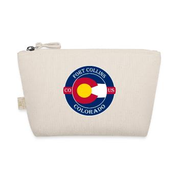 Fort Collins Colorado Flagge USA Souvenir Abzeichen - Bio-Täschchen - Natur - Vorne