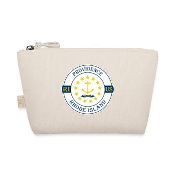 Providence Rhode Island Flagge USA Souvenir Abzeichen - Bio-Täschchen - Natur - Vorne