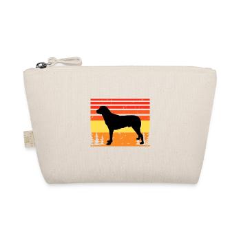 Anatolischer Schäferhund Silhouette Retro Sonnenuntergang - Bio-Täschchen - Natur - Vorne