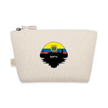Quito Equador Flagge Skyline Silhouette Reisen - Bio-Täschchen - Natur - Vorne