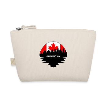 Edmonton Kanada Flagge Skyline Silhouette Reisen - Bio-Täschchen - Natur - Vorne