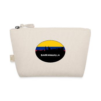Barranquilla Kolumbien Flagge Skyline Silhouette Trav - Bio-Täschchen - Natur - Vorne