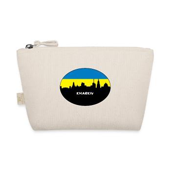 Charkiw, Ukraine, Flagge, Skyline, Silhouette, Reisen - Bio-Täschchen - Natur - Vorne