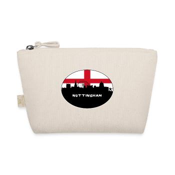 Nottingham England Flagge Skyline Reise Souvenir - Bio-Täschchen - Natur - Vorne