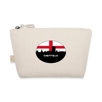 Sheffield England Flagge Skyline Reise Souvenir - Bio-Täschchen - Natur - Vorne
