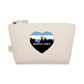 Buenos Aires Argentinien Flagge Skyline Travel Souveni - Bio-Täschchen - Natur - Vorne