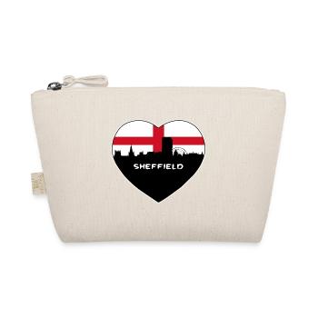 Sheffield England Flagge Skyline Reise Souvenir - Bio-Täschchen - Natur - Vorne