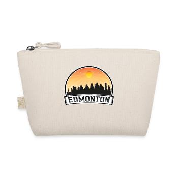 Edmonton Kanada Skyline Vintage Sonnenuntergang Reise Souv - Bio-Täschchen - Natur - Vorne