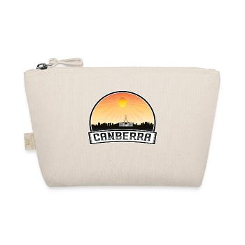 Canberra Australien Skyline Vintage Sunset Travel S - Bio-Täschchen - Natur - Vorne