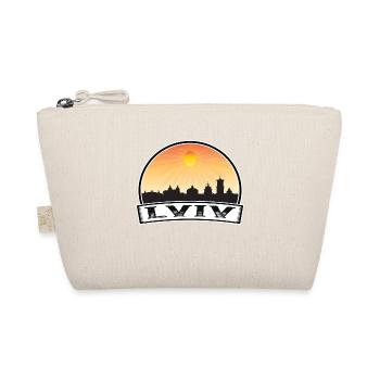 Lviv Ukraine Skyline Vintage Sunset Travel Souveni - Bio-Täschchen - Natur - Vorne