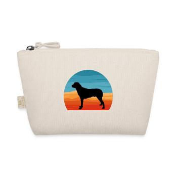 Anatolischer Schäferhund Silhouette Retro Sonnenuntergang - Bio-Täschchen - Natur - Vorne