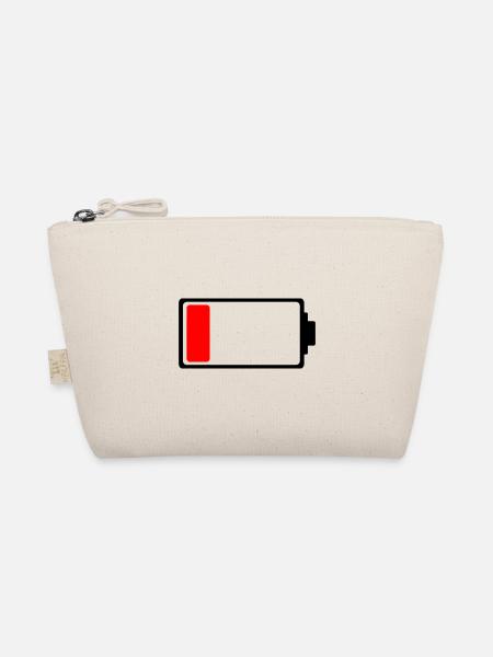 battery - Bio-Täschchen - Natur