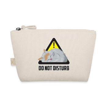 Do not disturb - Schlafende Katze Warnschild - Bio-Täschchen - Natur - Vorne