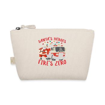 Santa's Heroes Feuerwehr Null Brandbekämpfung Weih - Bio-Täschchen - Natur - Vorne