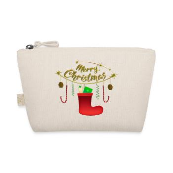 Merry Christmas - Bio-Täschchen - Natur - Vorne