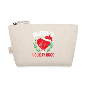 Krankenschwester's Holiday Hugs Krankenpflege Medi - Bio-Täschchen - Natur - Vorne