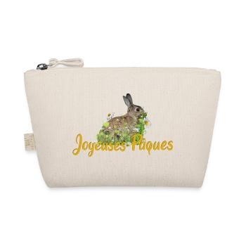 Joyeuses Paques Frohe Ostern - Bio-Täschchen - Natur - Vorne