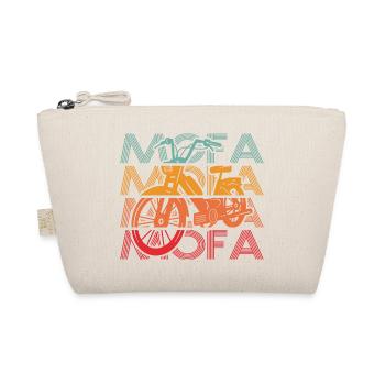 Mofa Moped Mofafahrer Mopedfahrer - Bio-Täschchen - Natur - Vorne
