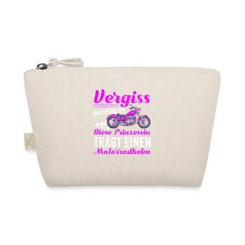 Diese Prinzessin Trägt Einen Motorradhelm Bikerin - Bio-Täschchen - Natur - Vorne